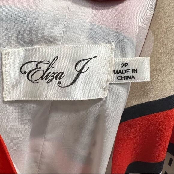 Eliza J Scarf Print Crepe de Chine Fit & Flare Sleeveless Maxi Dress - Picture 8 of 16